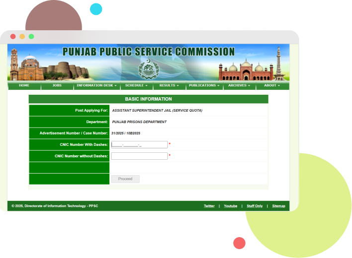 ppsc online apply
