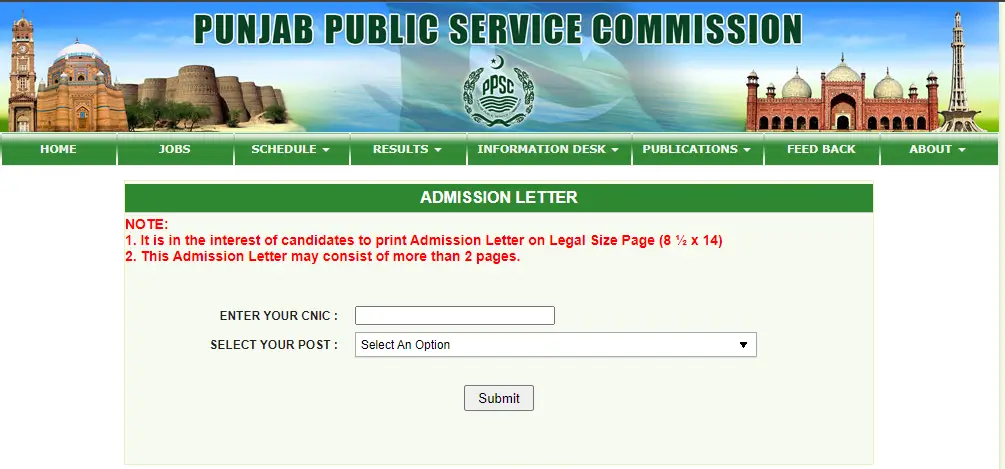 Addmision letter